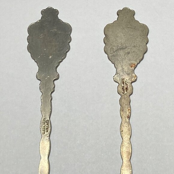 Florida Palm Tree ST Augustine, FLA Lady on Beach 4 3/4” Souvenir Spoons Klepa - Picture 6 of 10